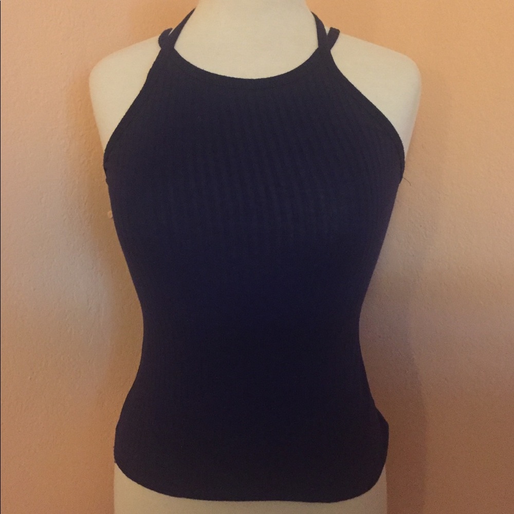Blue Halter Top